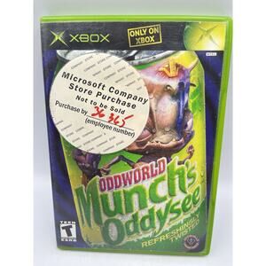 Oddworld: Munch's Oddysee (Microsoft Xbox, 2001) Complete w/ Manual - Tested